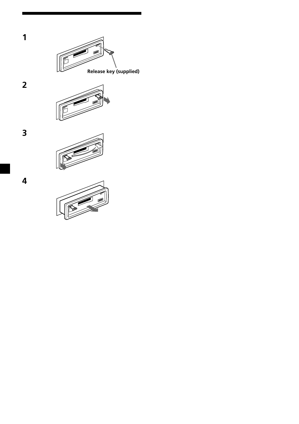 20 dismounting the unit | Sony XR-L200 User Manual | Page 20 / 112