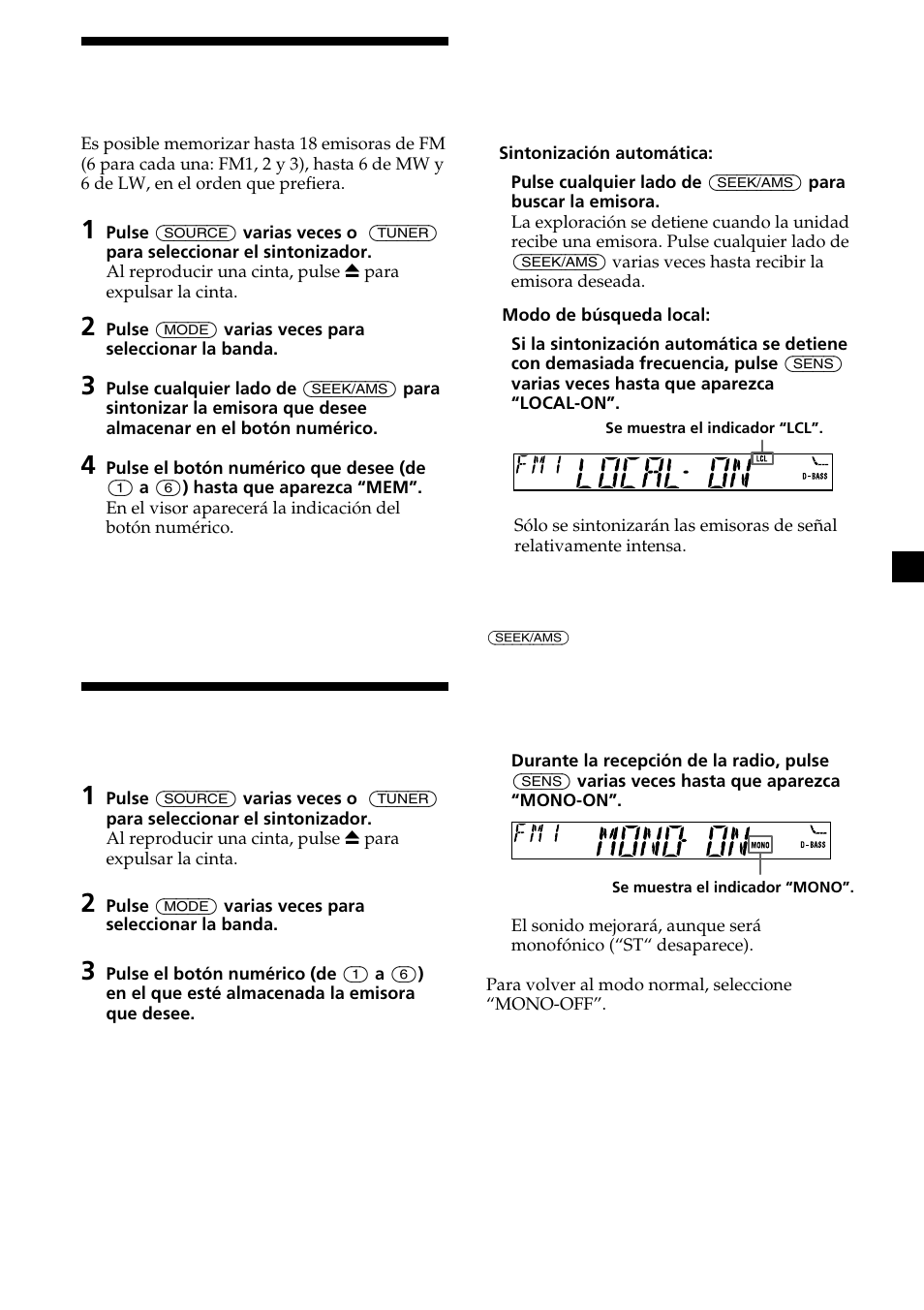 Sony XR-L200 User Manual | Page 31 / 112