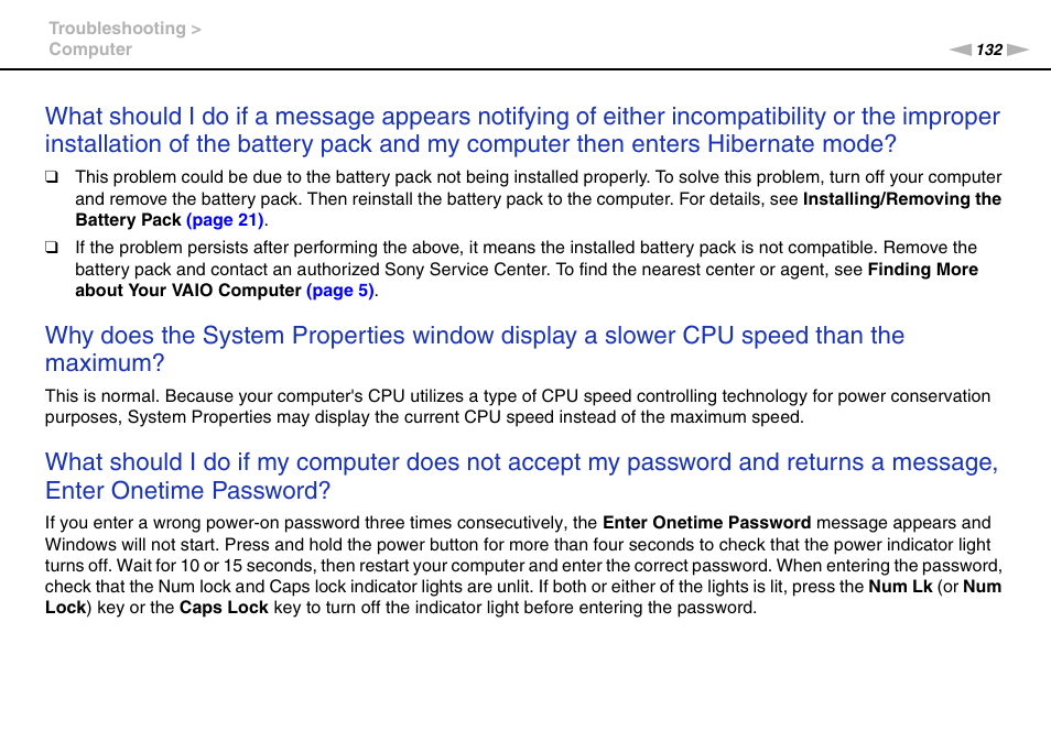 Sony VAIO VPCCW1 Series User Manual | Page 132 / 168