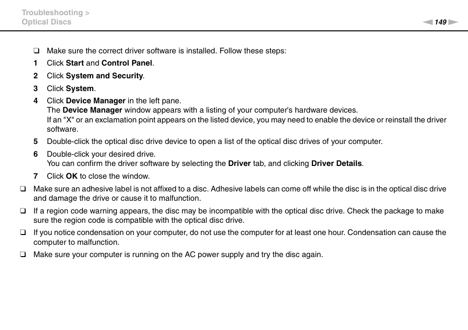 Sony VAIO VPCCW1 Series User Manual | Page 149 / 168