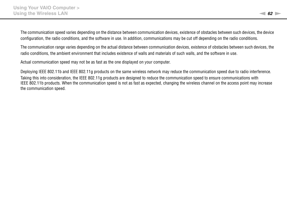 Sony VAIO VPCCW1 Series User Manual | Page 62 / 168