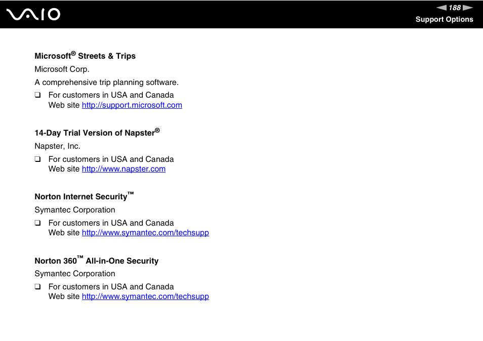 Sony VAIO V G C - LT 2 0 User Manual | Page 188 / 197