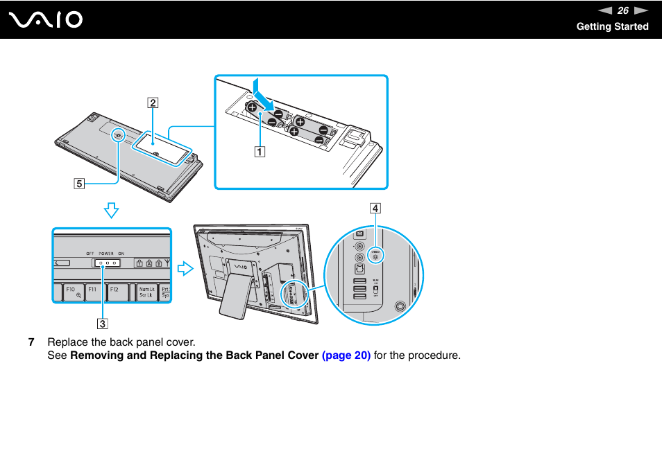 Sony VAIO V G C - LT 2 0 User Manual | Page 26 / 197