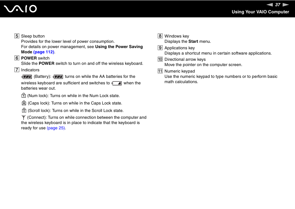 Sony VAIO V G C - LT 2 0 User Manual | Page 37 / 197