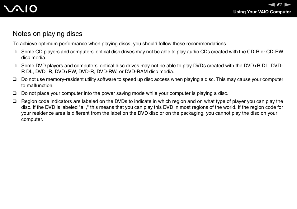 Sony VAIO V G C - LT 2 0 User Manual | Page 51 / 197
