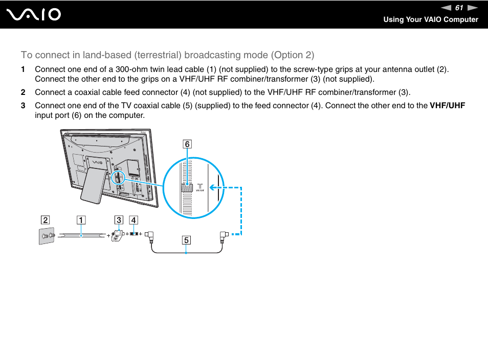 Sony VAIO V G C - LT 2 0 User Manual | Page 61 / 197