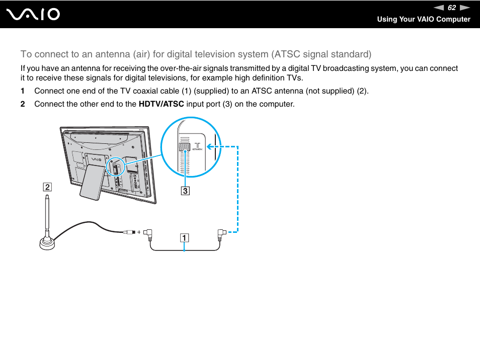 Sony VAIO V G C - LT 2 0 User Manual | Page 62 / 197