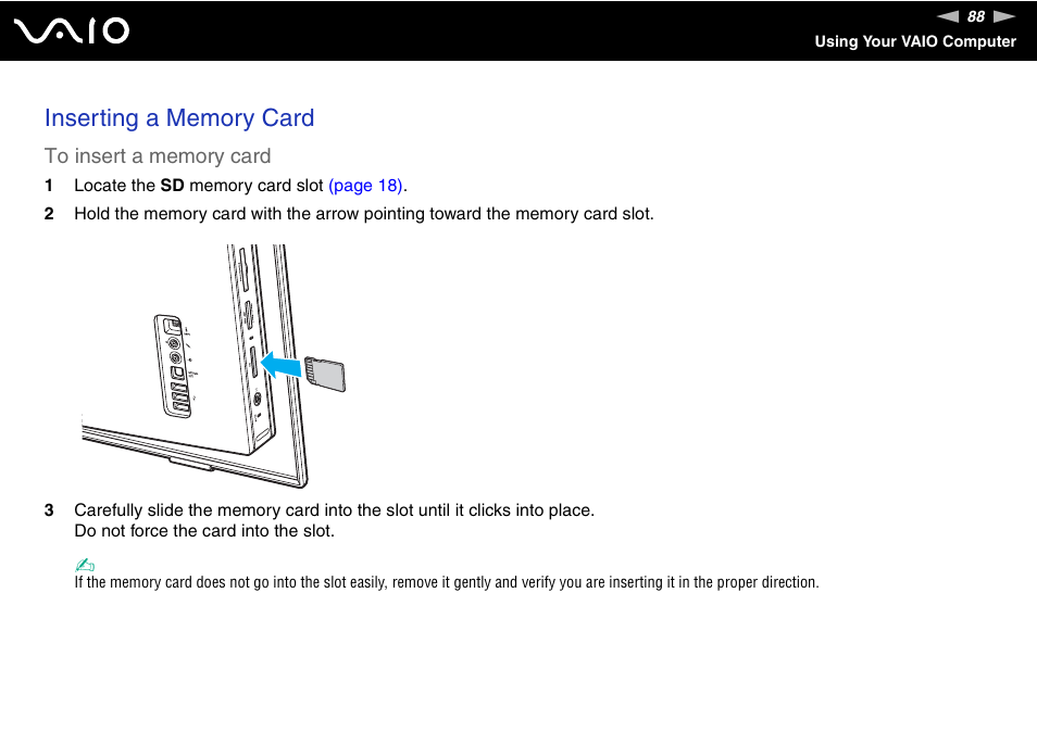 Sony VAIO V G C - LT 2 0 User Manual | Page 88 / 197