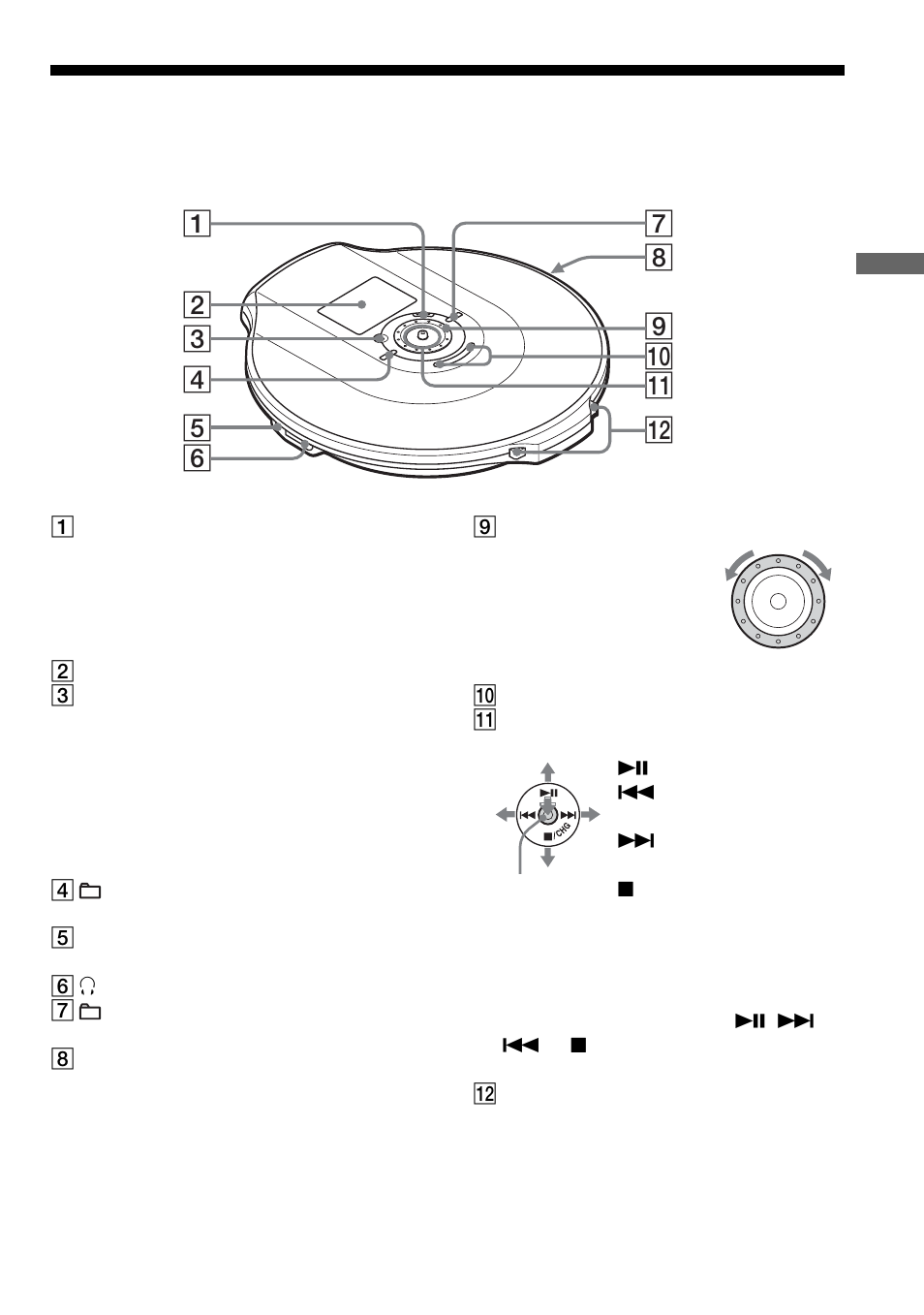 Locating the controls | Sony Atrac3/MP3 CD Walkman D-NF600 User Manual | Page 11 / 44