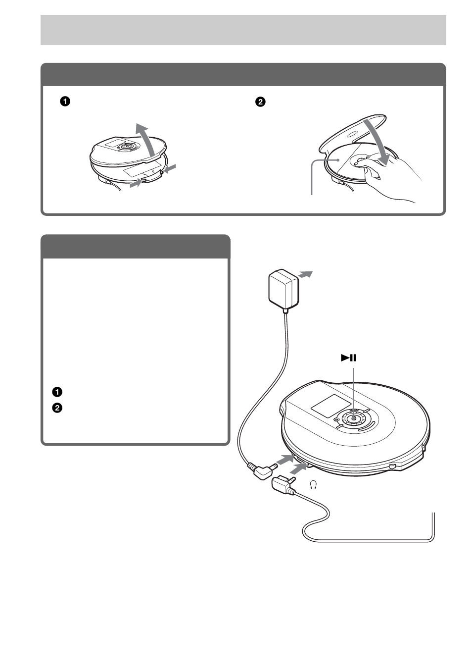 Playing a cd, Insert a cd, Connect your cd player | Sony Atrac3/MP3 CD Walkman D-NF600 User Manual | Page 14 / 44