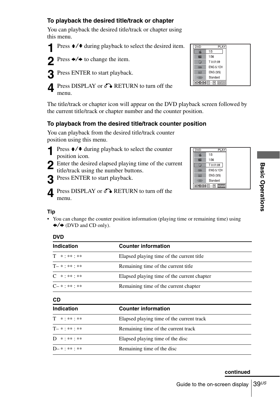 Sony SLV-D370P User Manual | Page 39 / 132