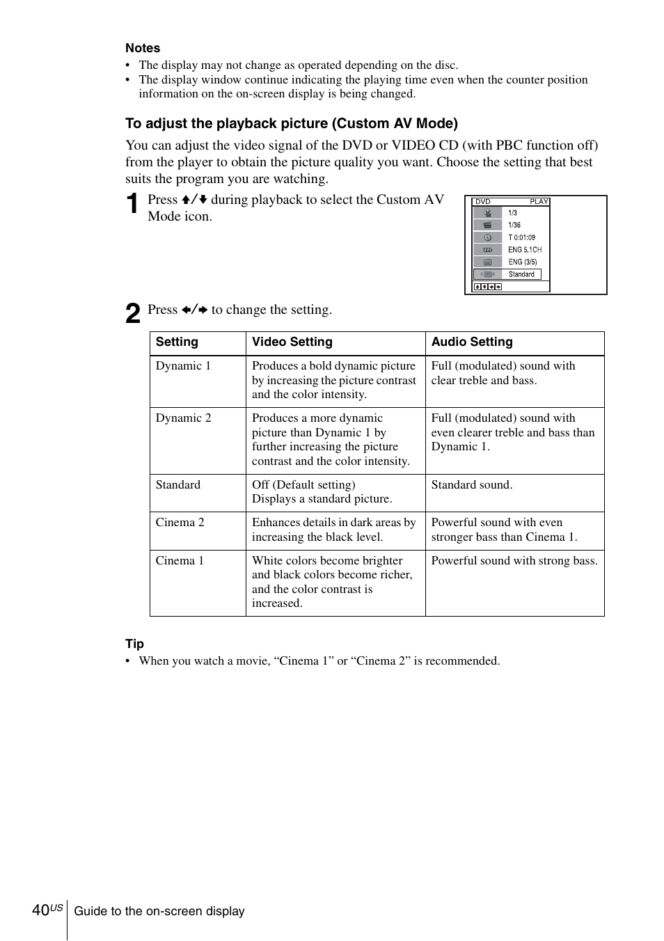 Sony SLV-D370P User Manual | Page 40 / 132