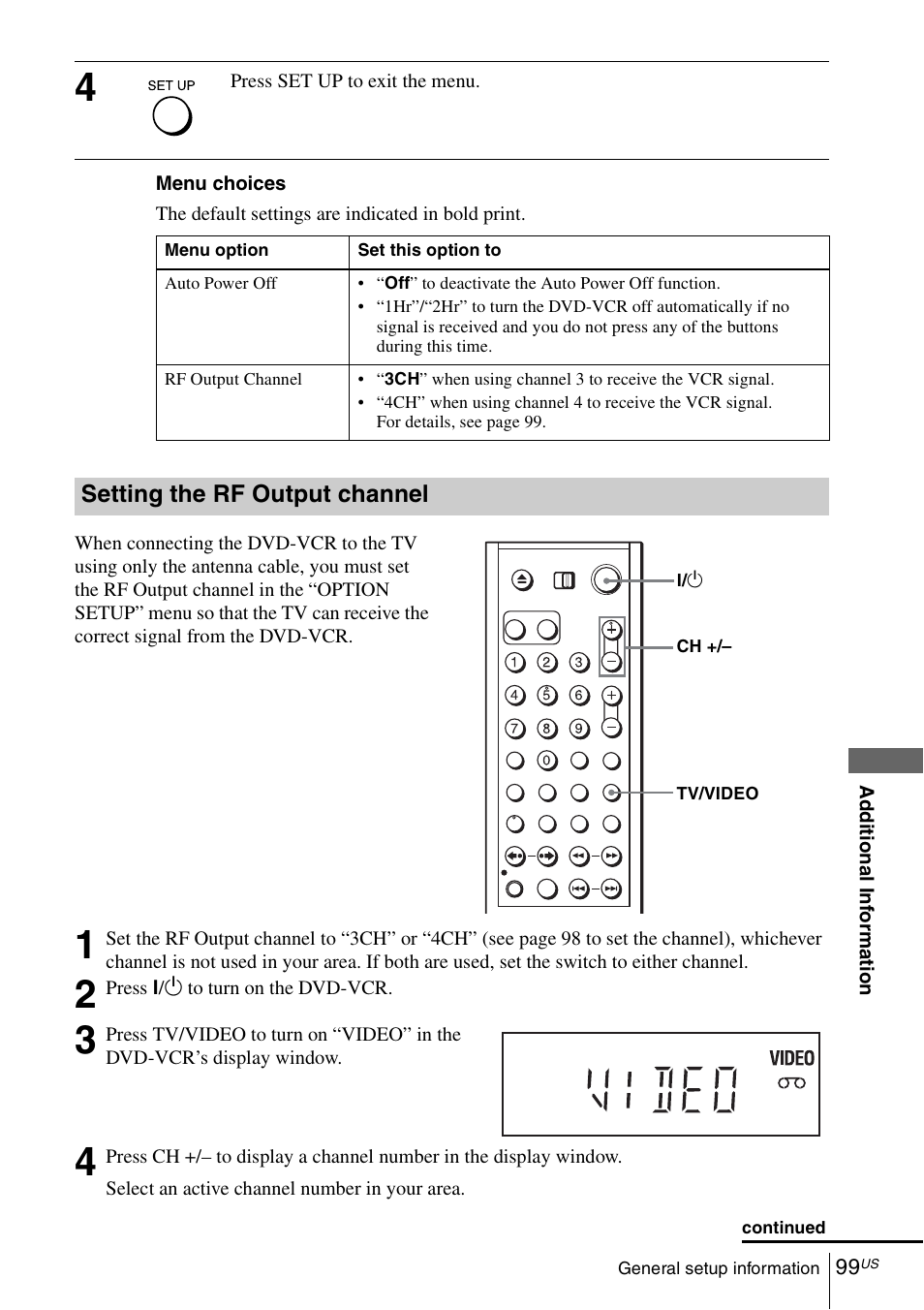 Sony SLV-D370P User Manual | Page 99 / 132