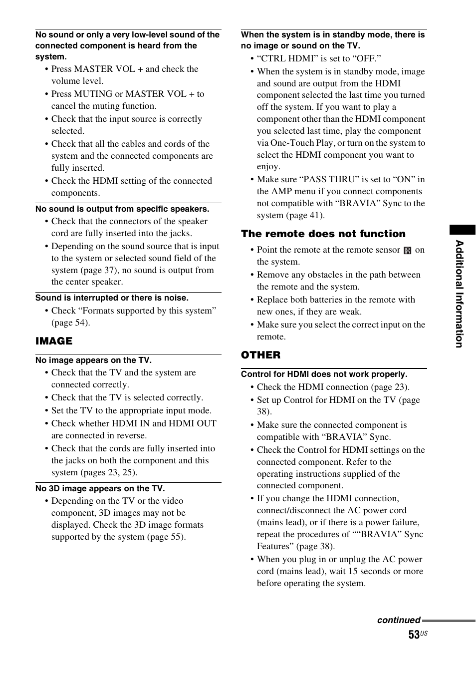 Sony HT-CT350 User Manual | Page 53 / 180