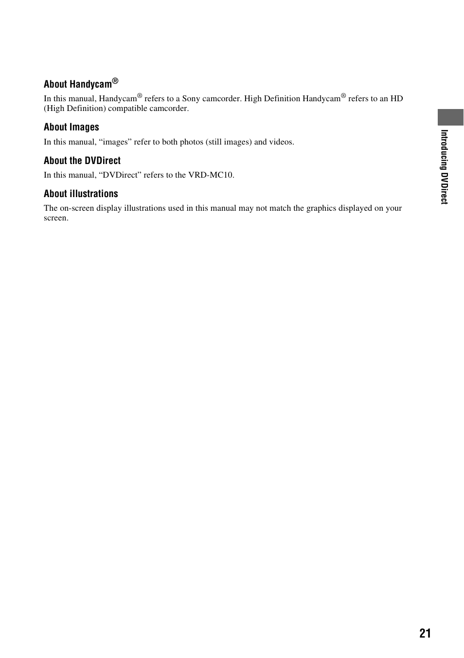 Sony VRD-MC10 User Manual | Page 21 / 84