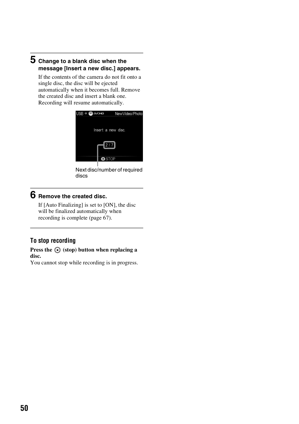Sony VRD-MC10 User Manual | Page 50 / 84