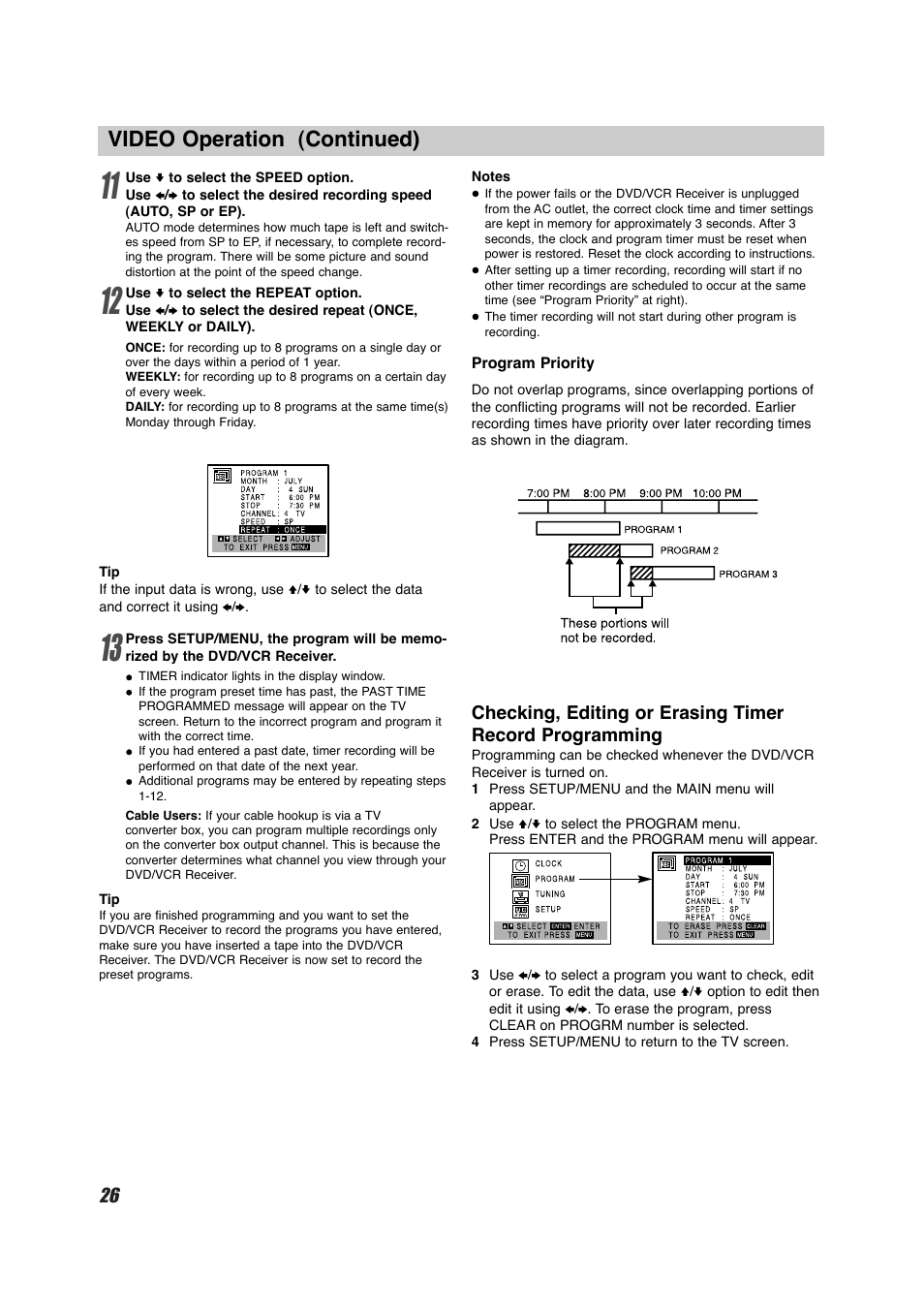 Video operation (continued) | Sony HT-V700DP User Manual | Page 26 / 48