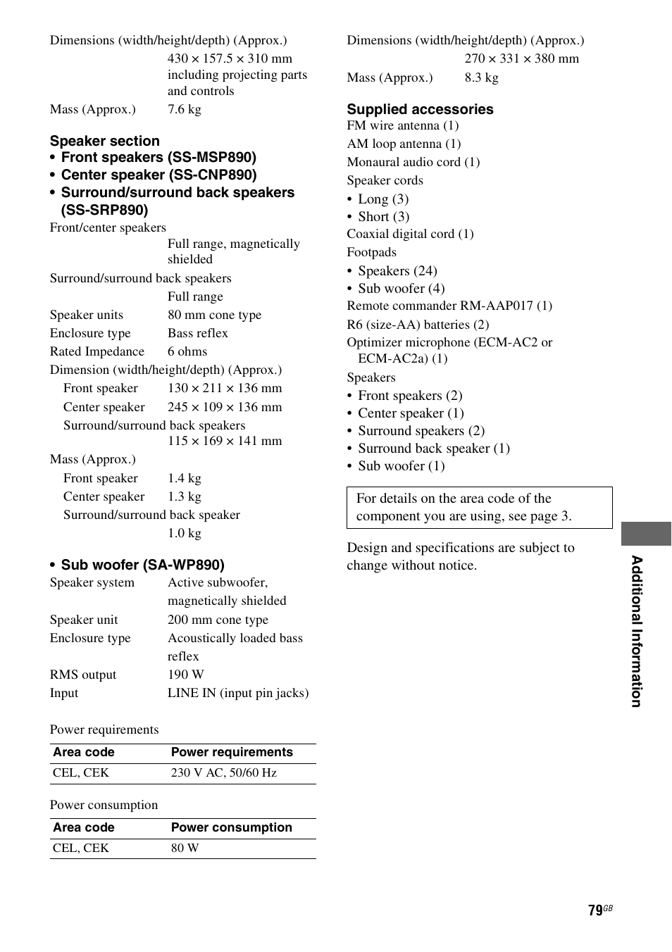 Sony HT-DDW890 User Manual | Page 79 / 80