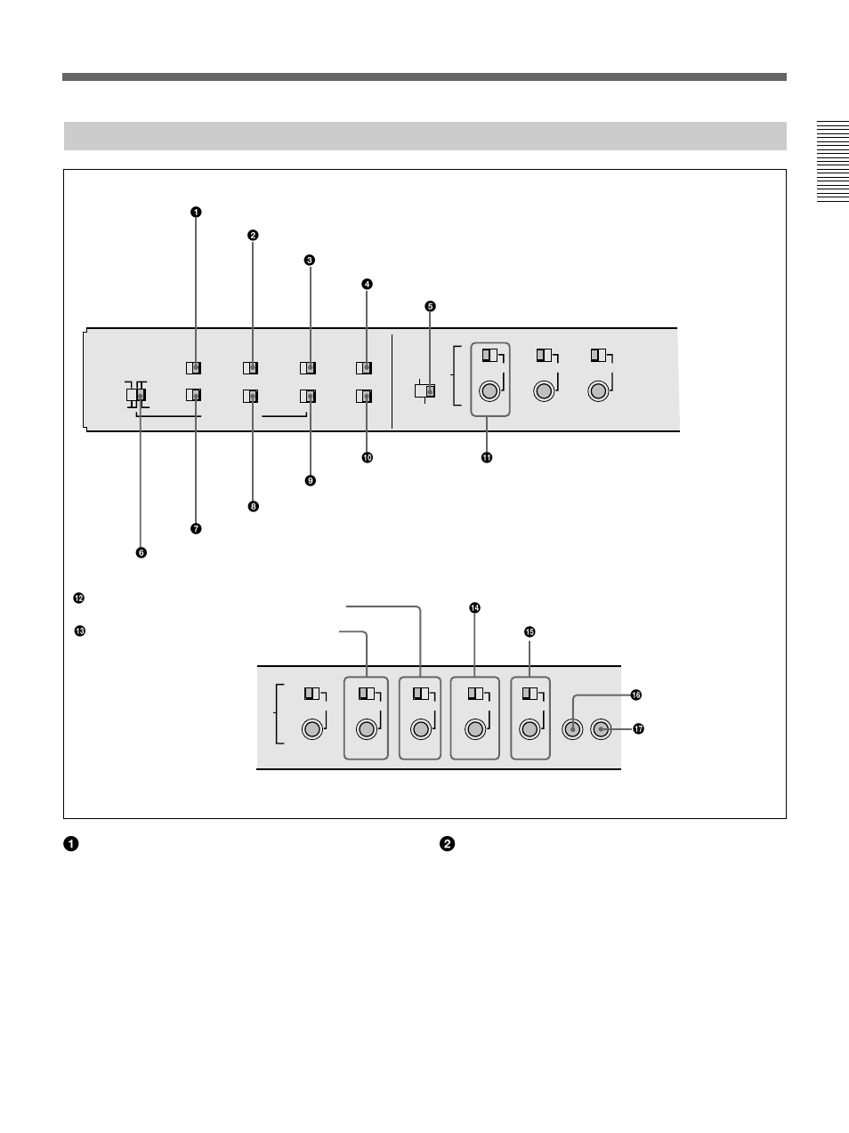 Subsidiary control panel | Sony DSR-2000 User Manual | Page 25 / 160