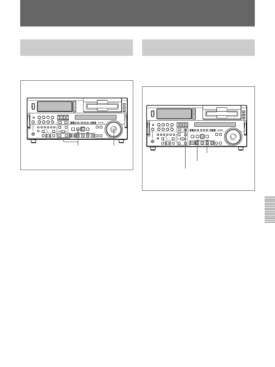 Cuing up to mark in/out and cue points, Cuing up to any desired position, Cuing up to adjacent mark in/ cue points | Sony DSR-2000 User Manual | Page 99 / 160