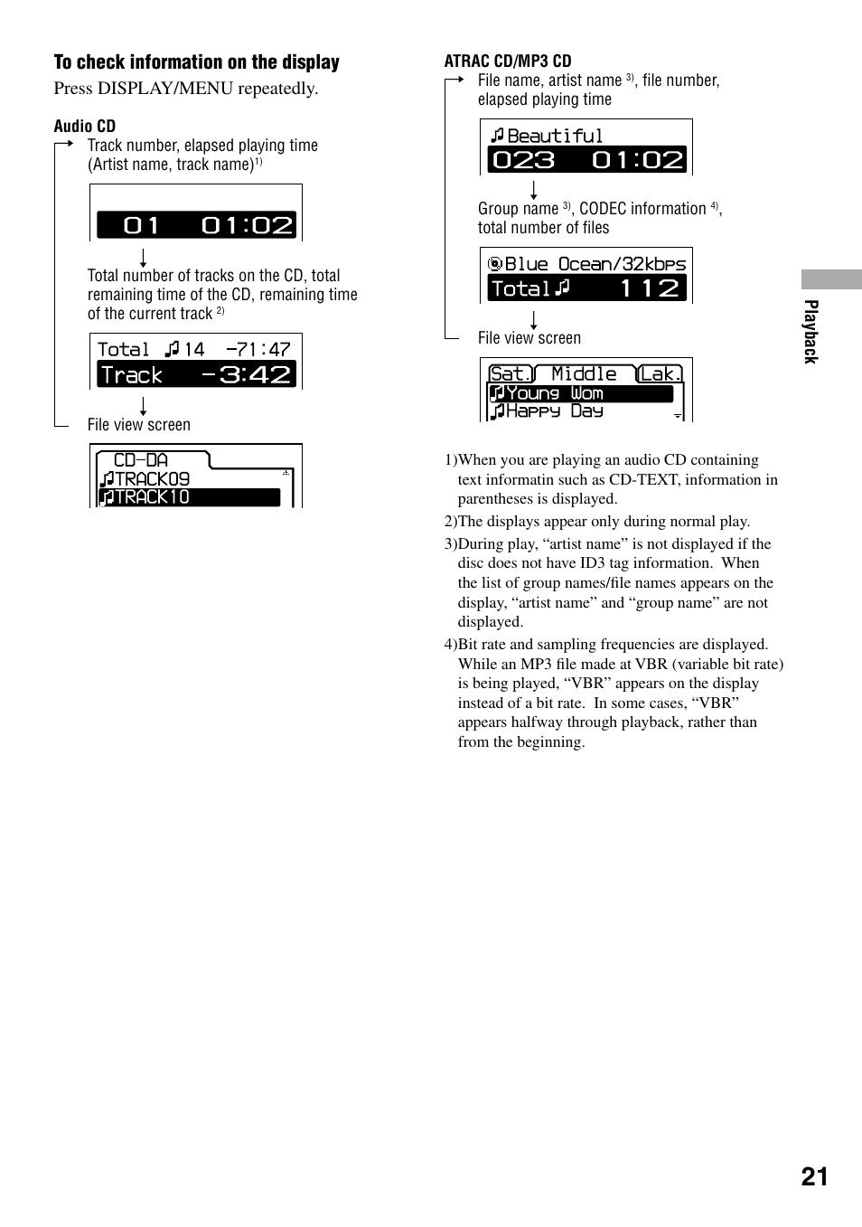 Sony D-NE329LIV User Manual | Page 21 / 39