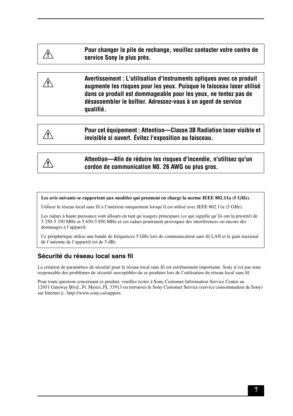Sony VGN-AR300 User Manual | Page 7 / 20