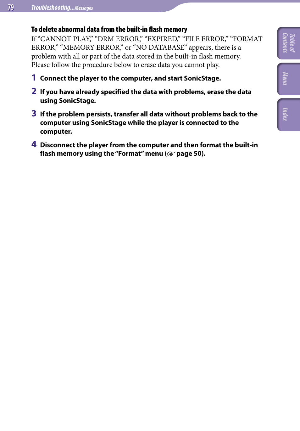 Sony NW-S203F User Manual | Page 79 / 93