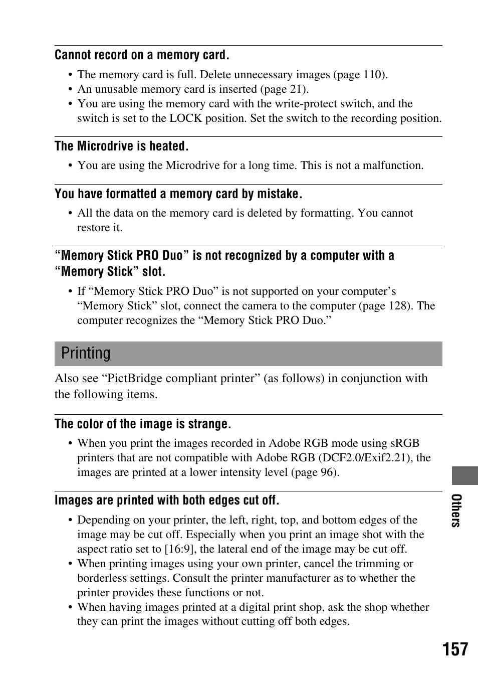 Printing | Sony 3-287-969-15 (1) User Manual | Page 157 / 167