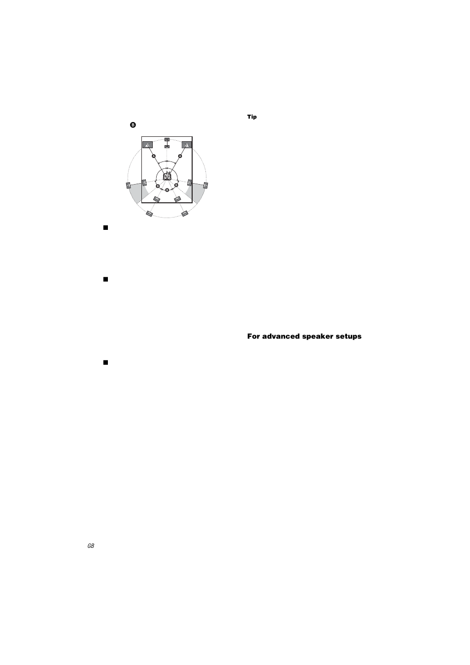 For advanced speaker setups | Sony STR-DA2000ES User Manual | Page 22 / 60