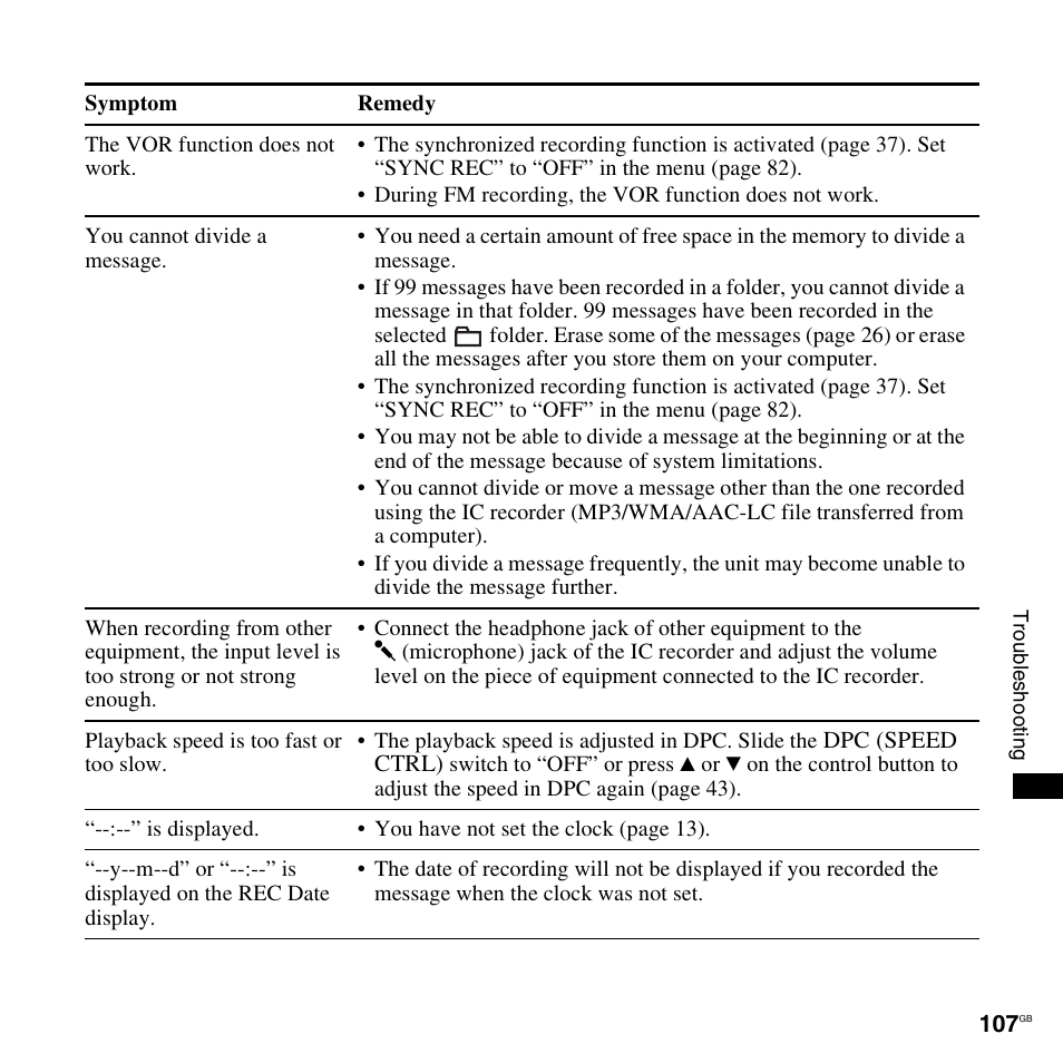 Sony ICD-UX300F User Manual | Page 107 / 124