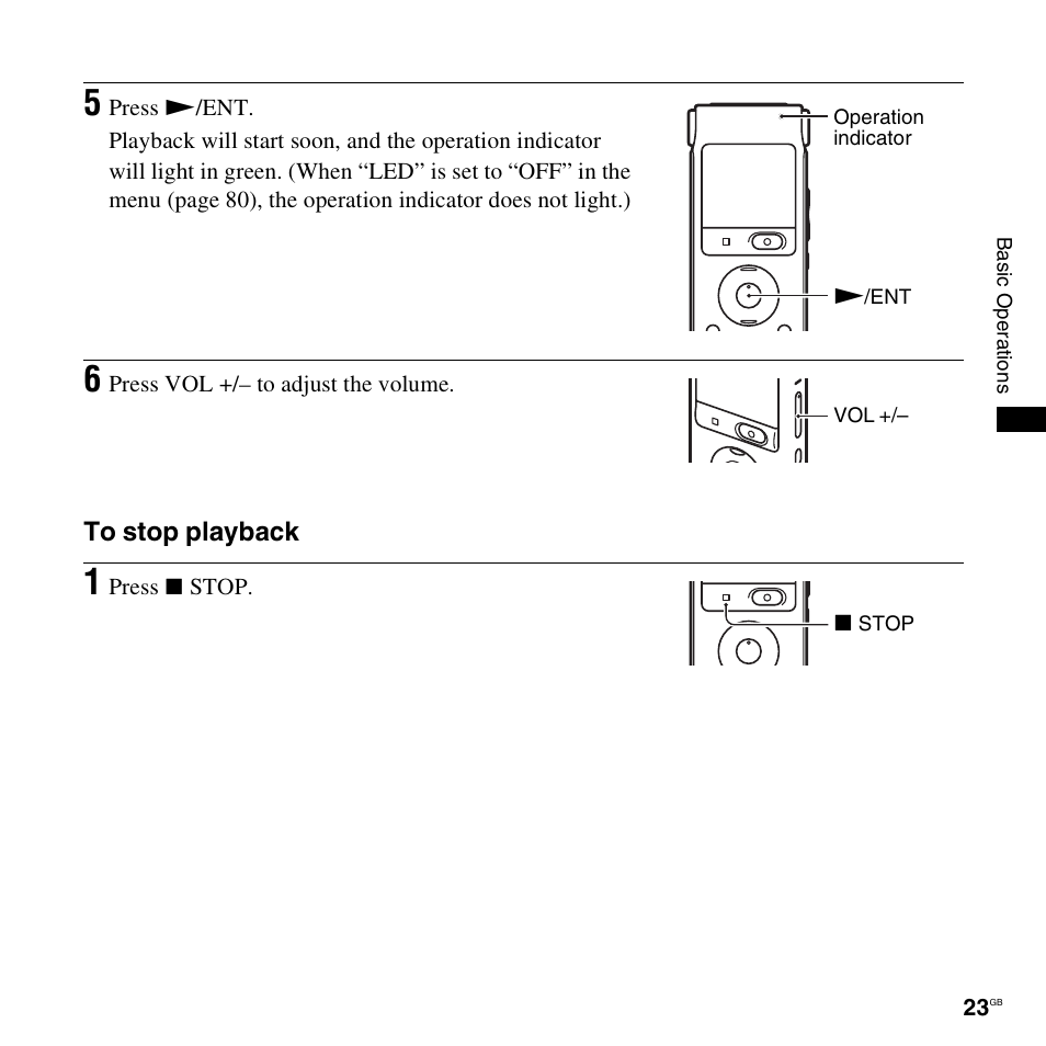 Sony ICD-UX300F User Manual | Page 23 / 124