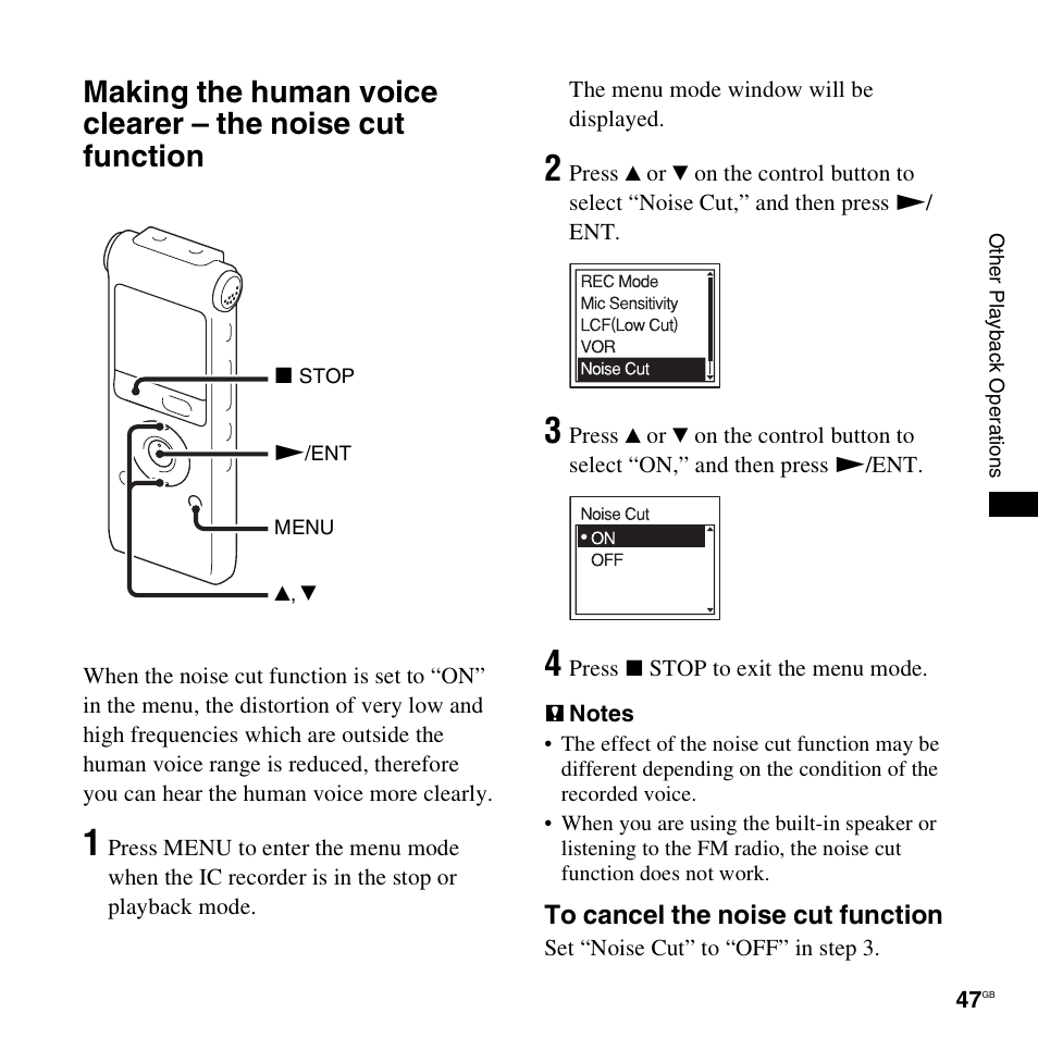 Sony ICD-UX300F User Manual | Page 47 / 124