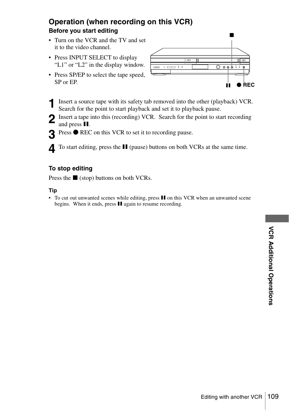 Sony SLV-D360P User Manual | Page 109 / 128
