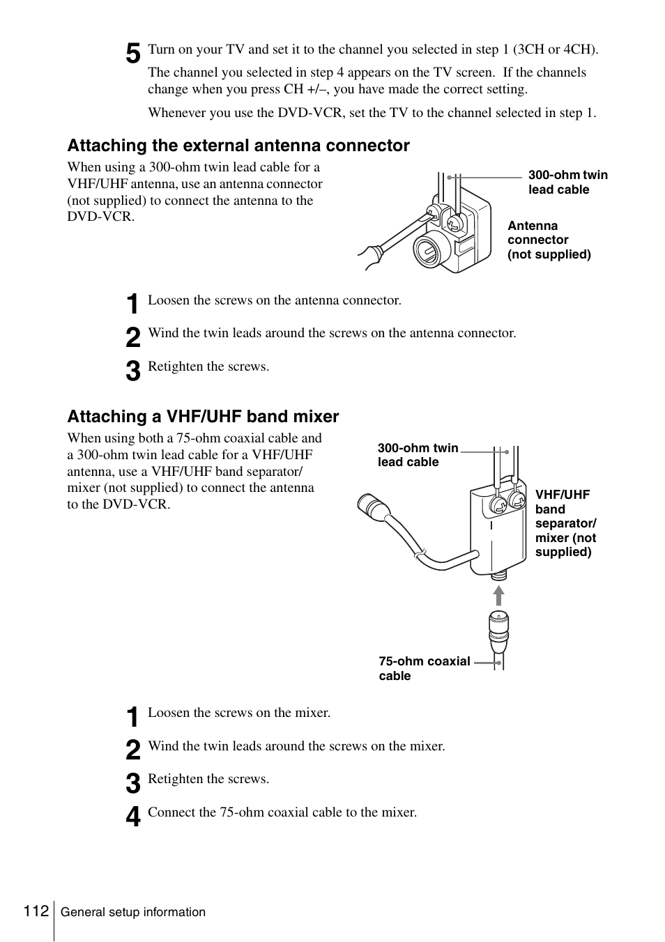 Sony SLV-D360P User Manual | Page 112 / 128