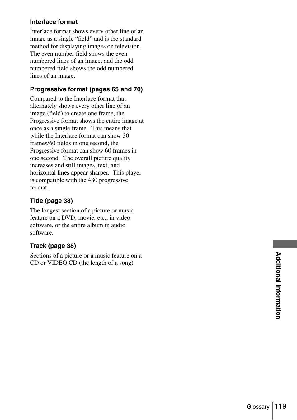 Sony SLV-D360P User Manual | Page 119 / 128
