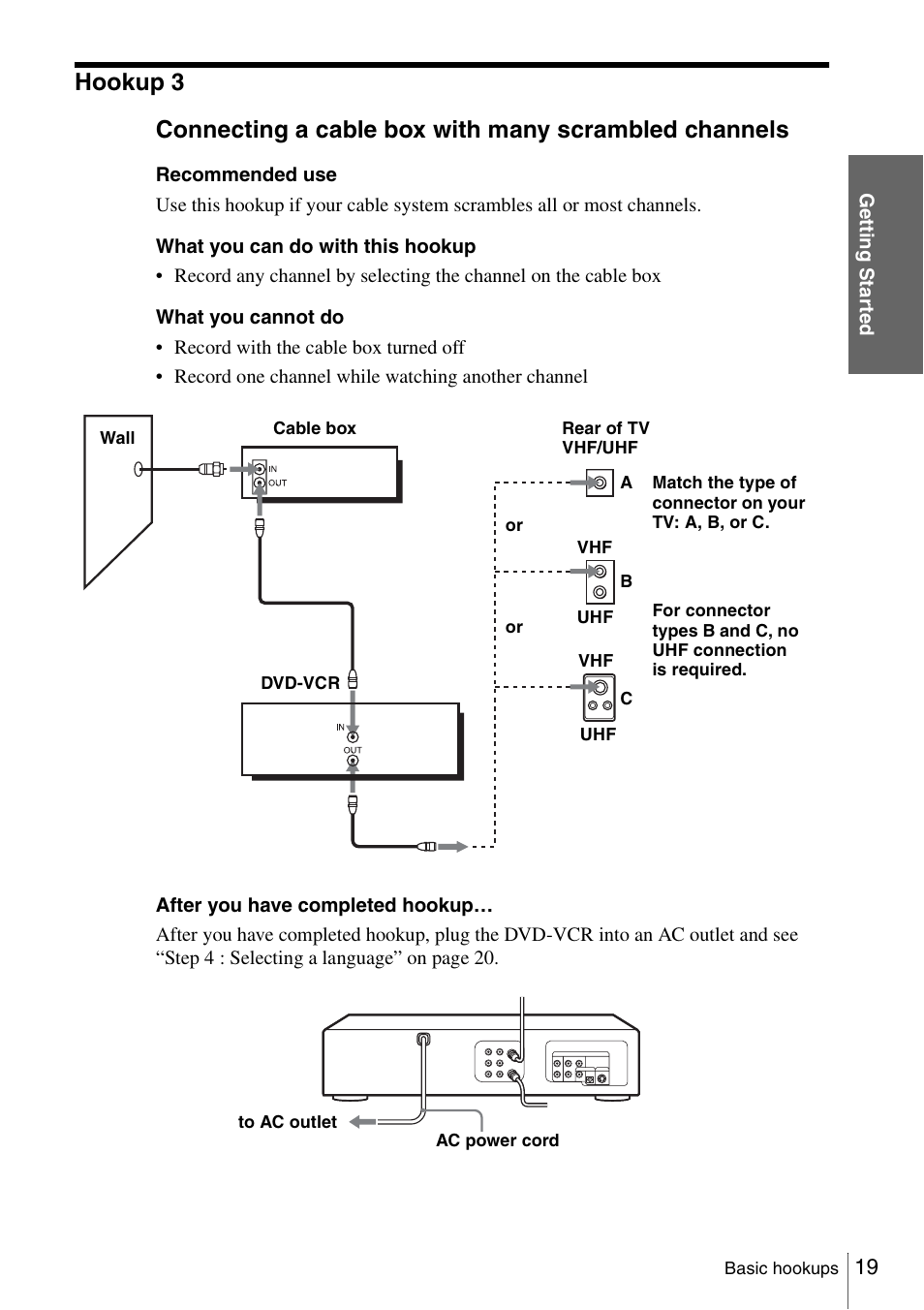 Sony SLV-D360P User Manual | Page 19 / 128