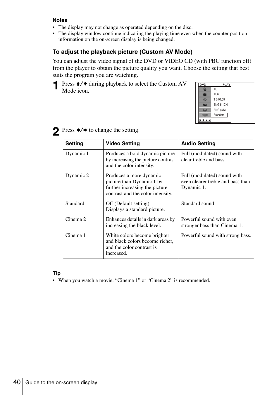 Sony SLV-D360P User Manual | Page 40 / 128