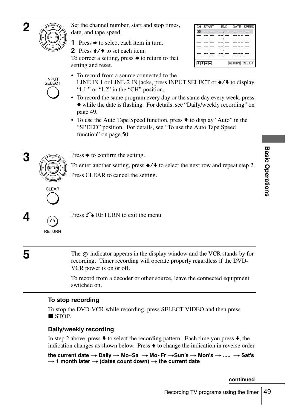 Sony SLV-D360P User Manual | Page 49 / 128