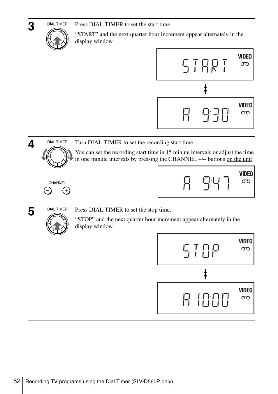 Sony SLV-D360P User Manual | Page 52 / 128