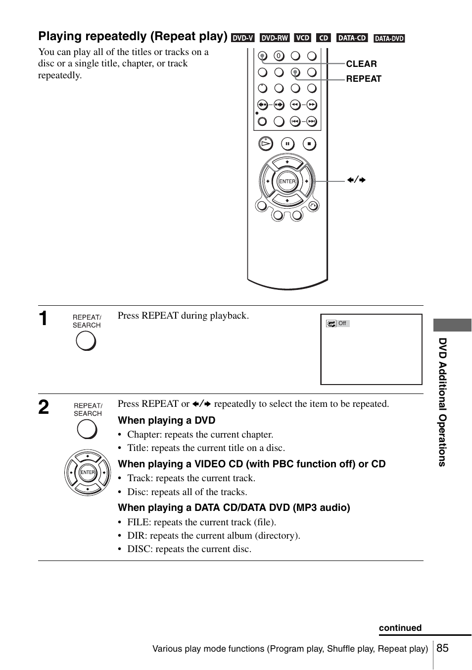 Sony SLV-D360P User Manual | Page 85 / 128