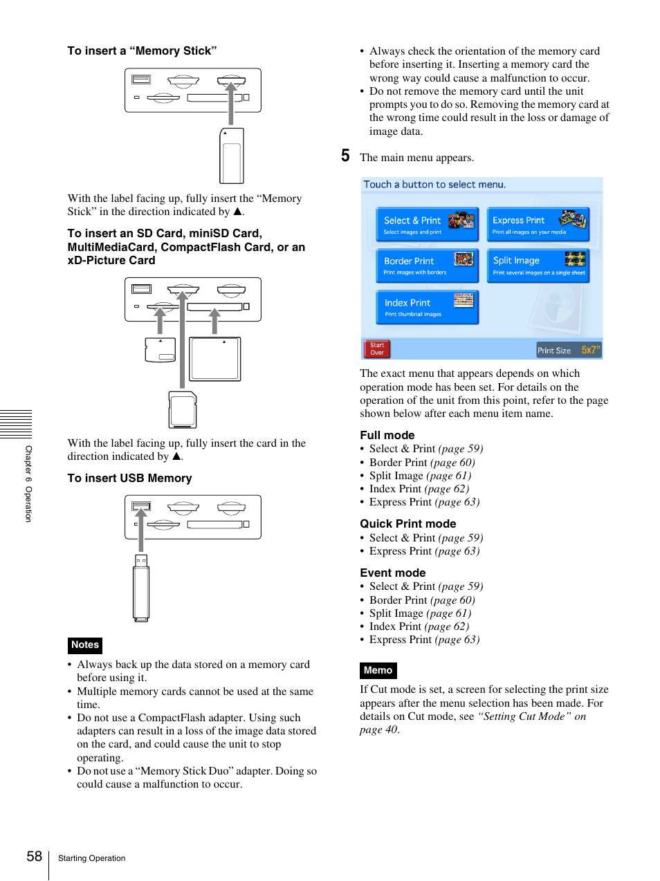 Sony UP-CR20L User Manual | Page 58 / 82