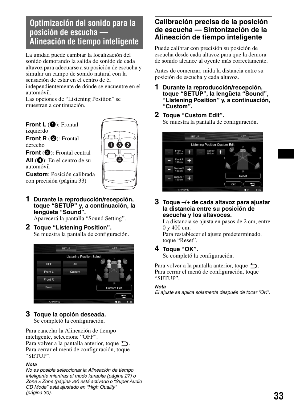 Alineación de tiempo inteligente | Sony XAV-W1 User Manual | Page 159 / 196