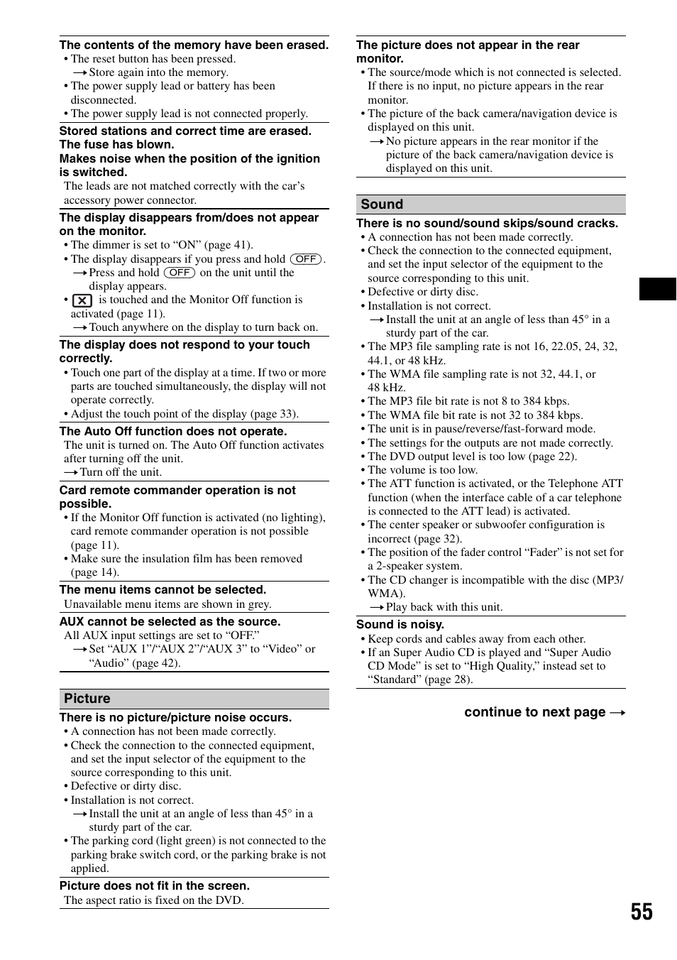 Sony XAV-W1 User Manual | Page 55 / 196