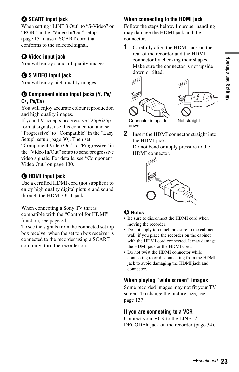 Sony RDR-HXD790 User Manual | Page 23 / 168