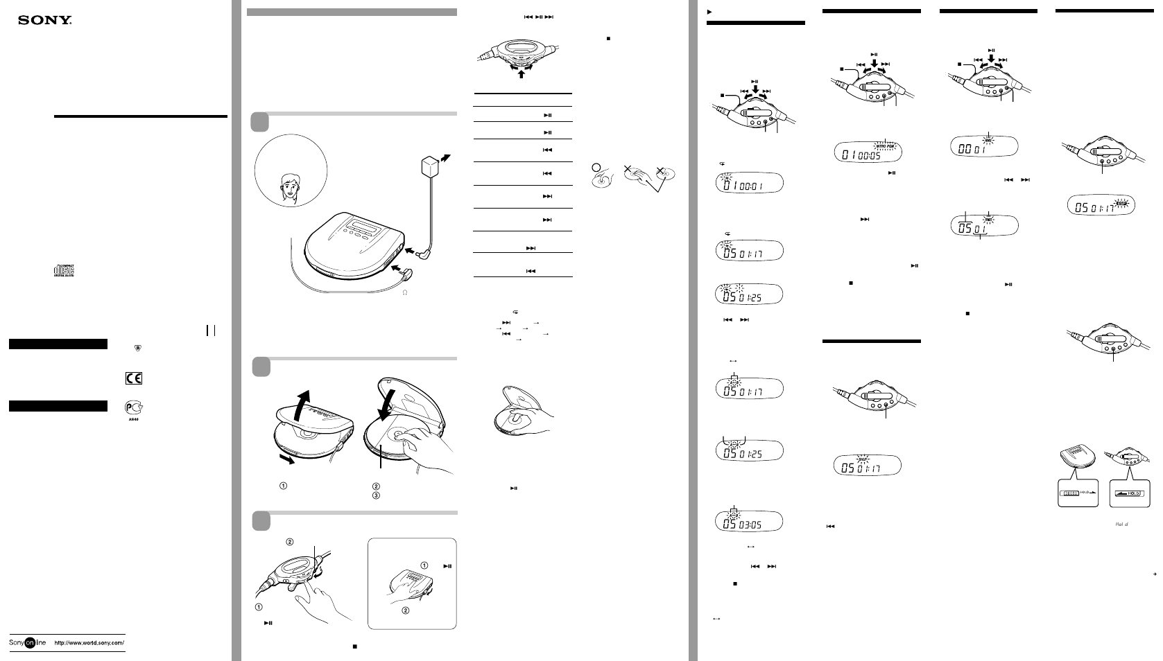 Sony D-E775 User Manual | 2 pages