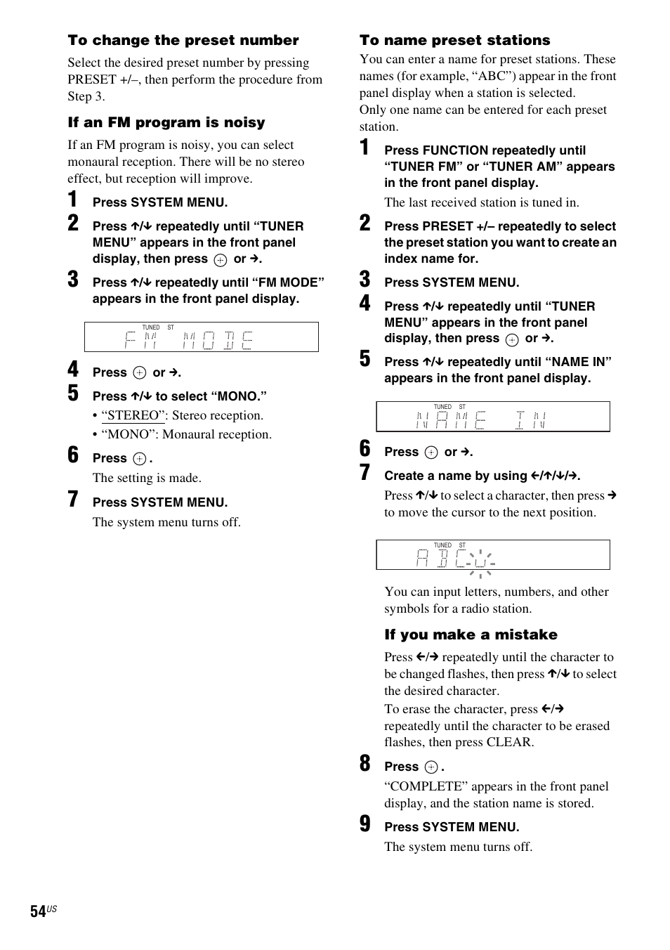 Sony BDV-T10 User Manual | Page 54 / 119