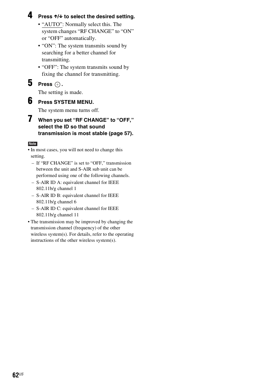 Sony BDV-T10 User Manual | Page 62 / 119