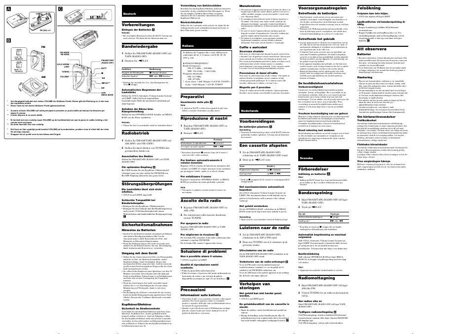 Sony WM-FX197 User Manual | Page 2 / 2