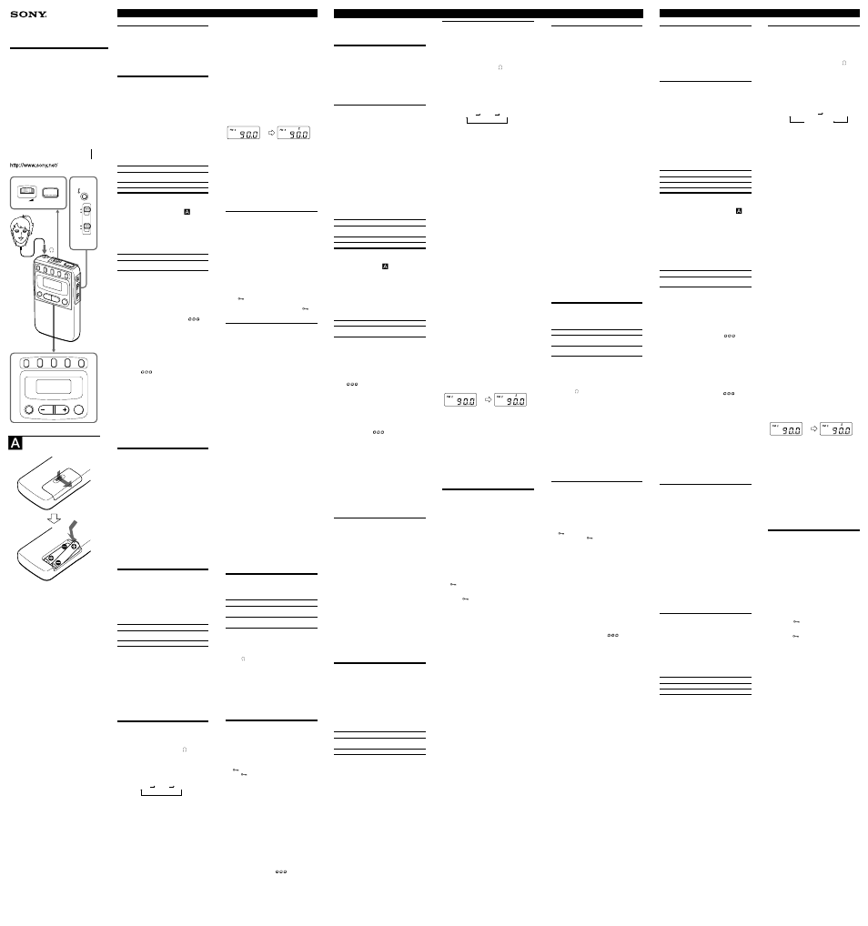 Sony SRF-M606 User Manual | 2 pages