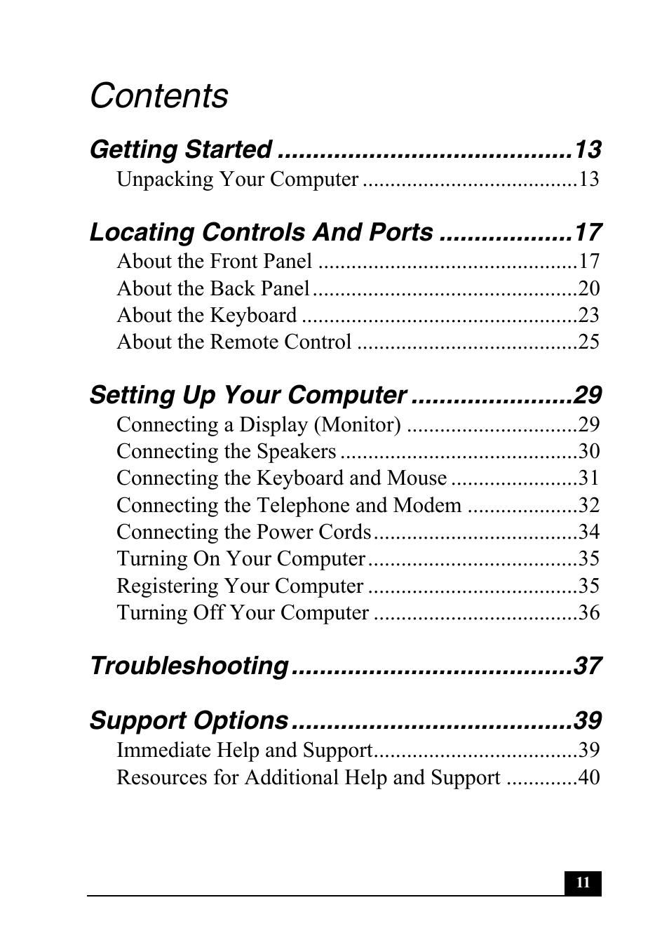 Sony PCV-RS710 User Manual | Page 11 / 44